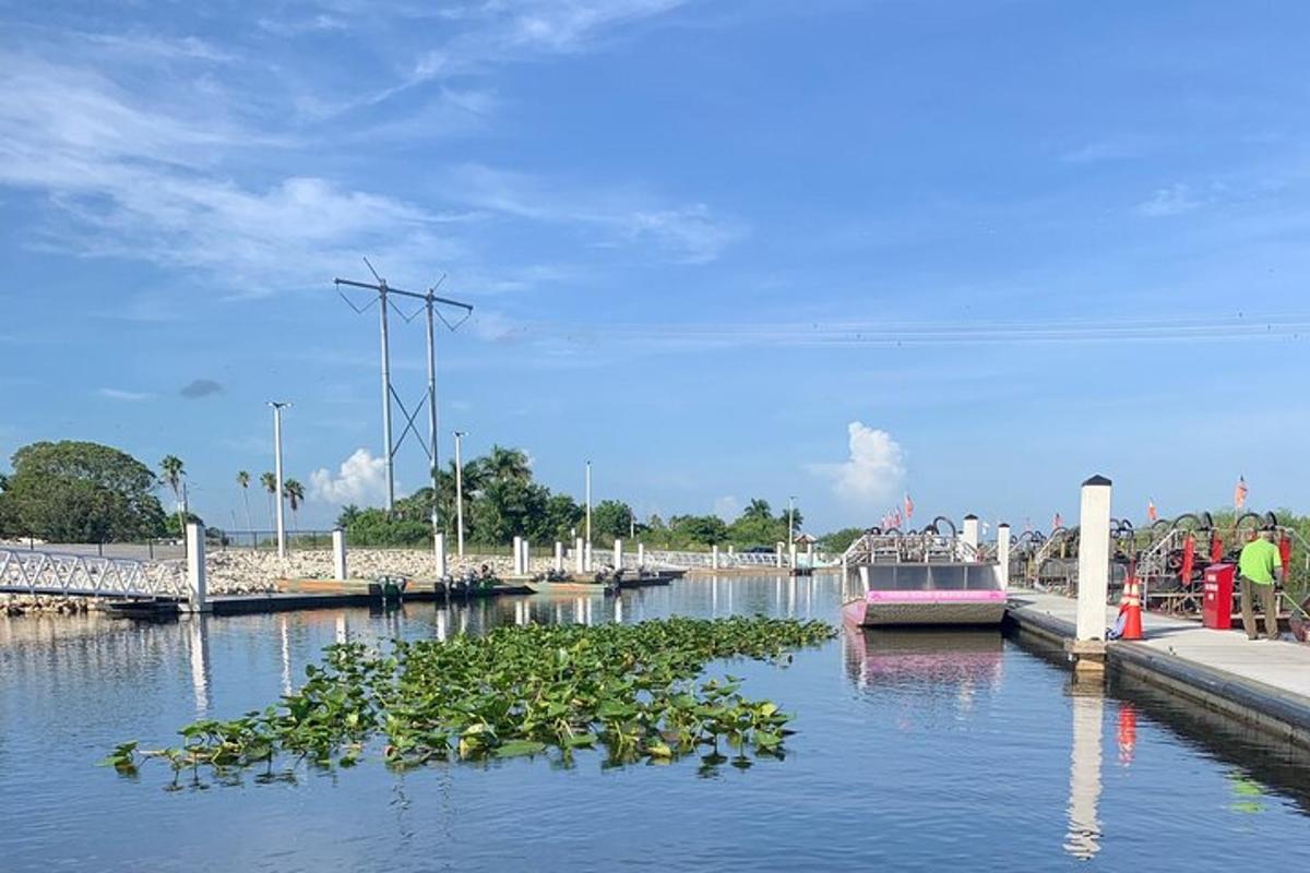 a boat is docked at a dock in the water