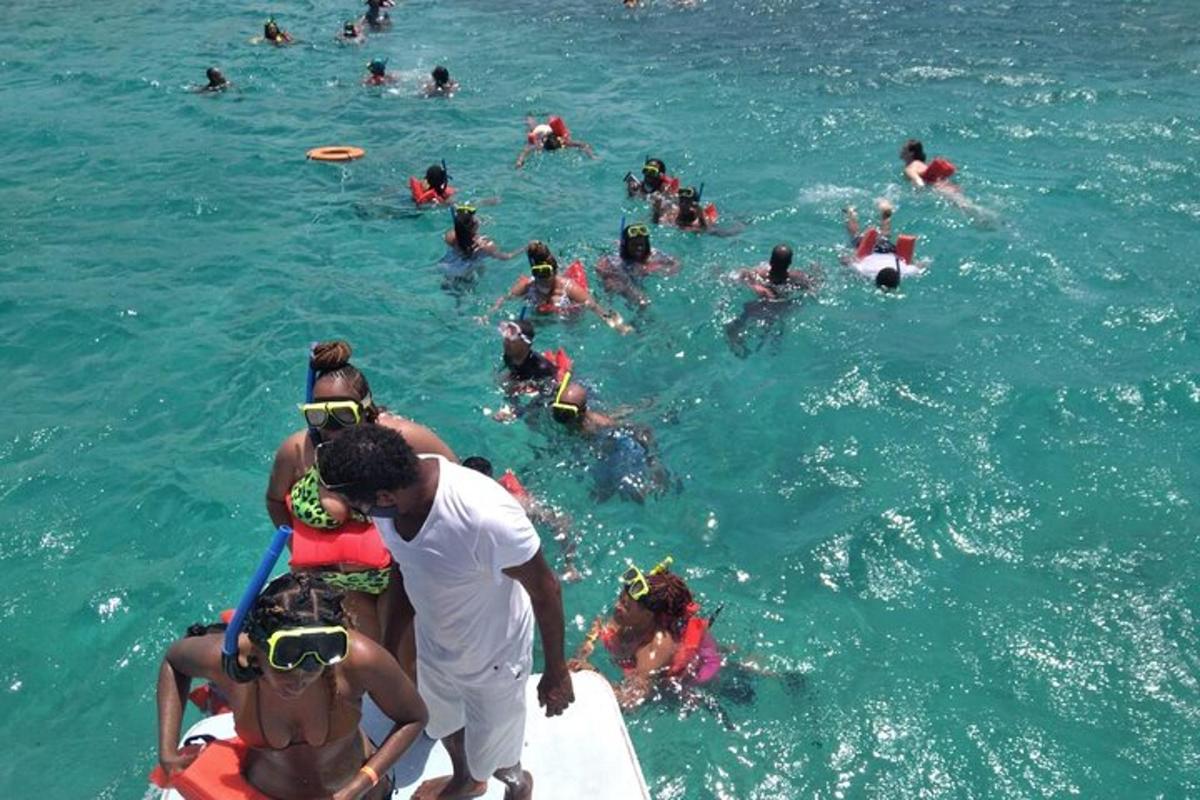 un gruppo di persone in acqua sulla spiaggia