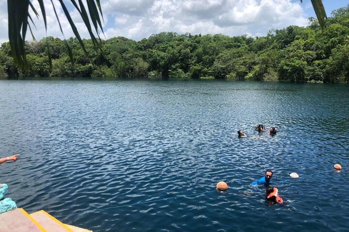 sekumpulan orang berenang di tasik