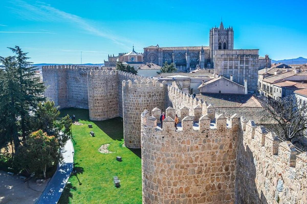 vista aèria d'un castell amb torres