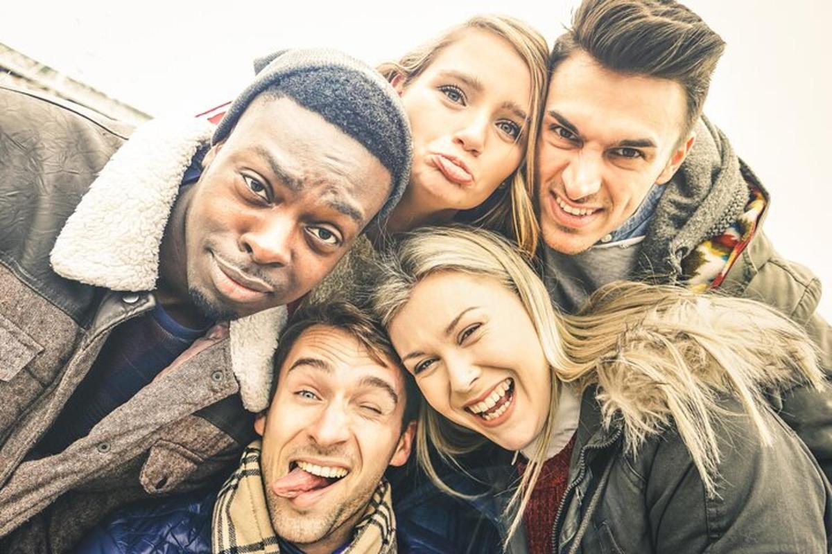 a group of people posing for a picture