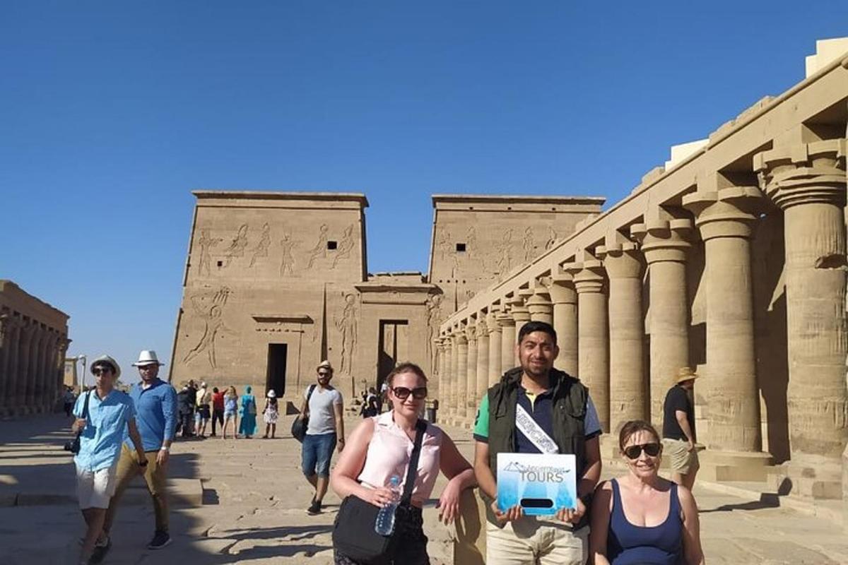 a group of people standing in front of a building