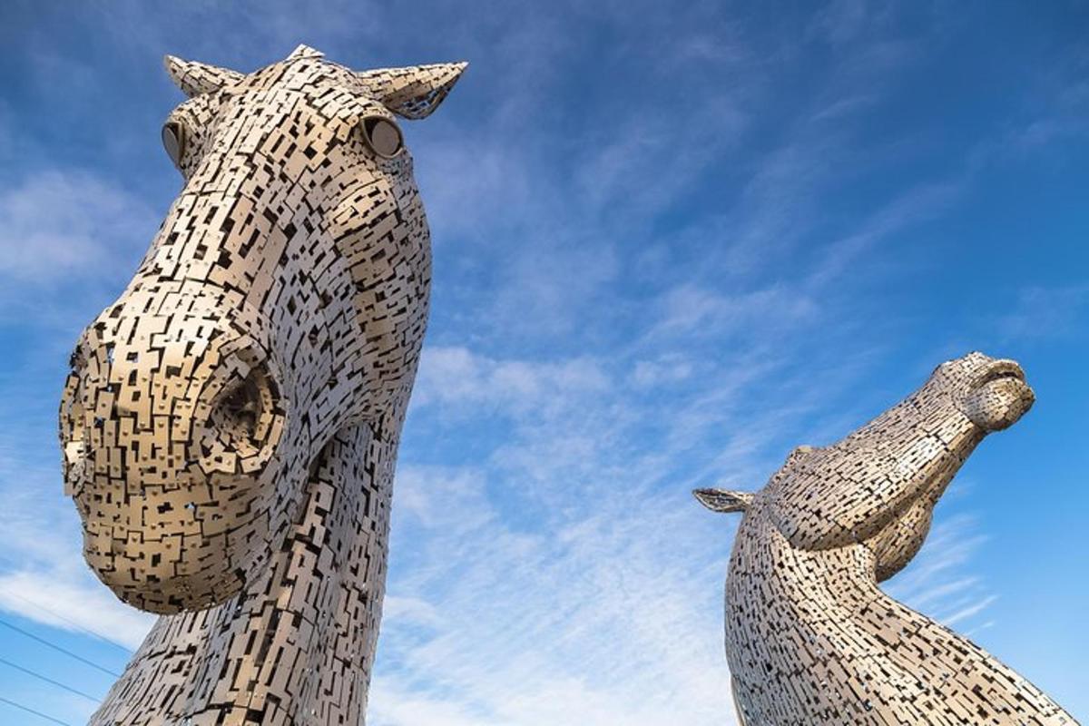 a statue of a horse and a sheep