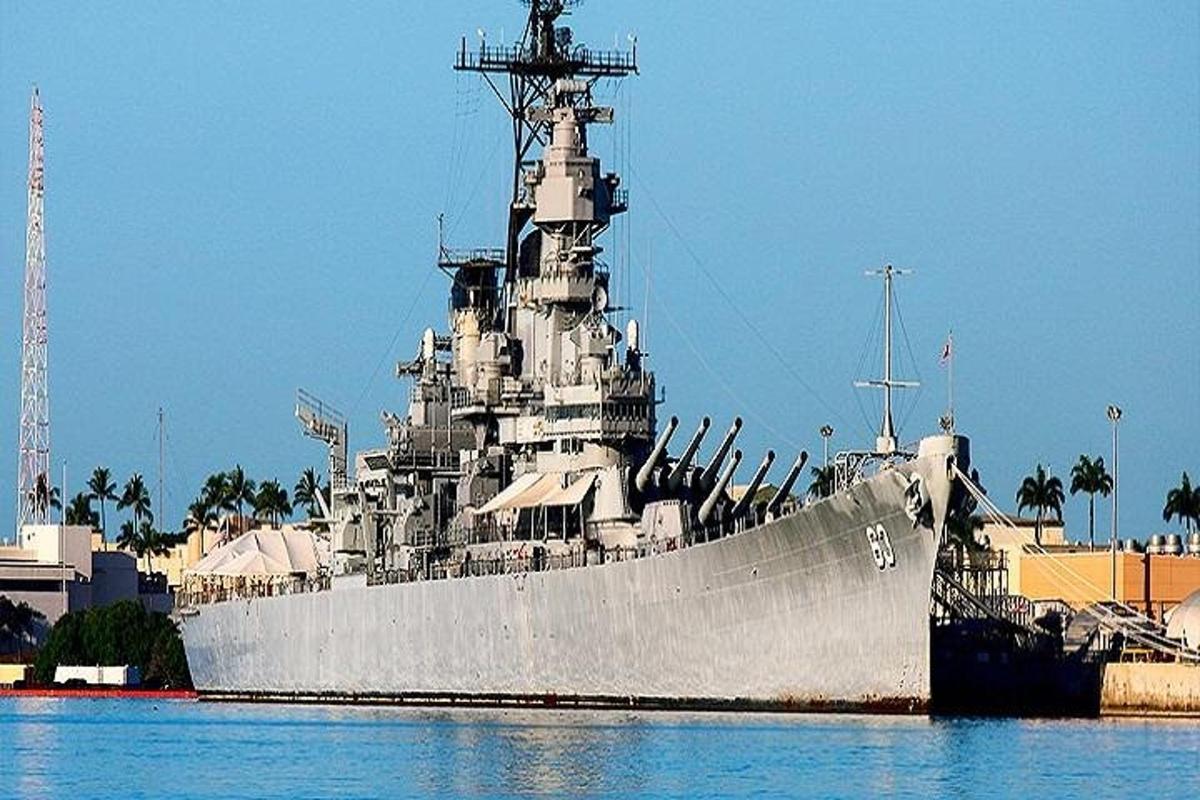 a large ship is sitting in the water
