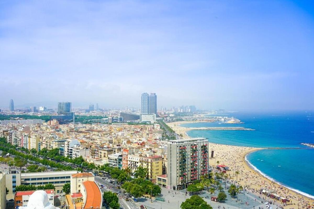 zračni pogled na plažo in ocean