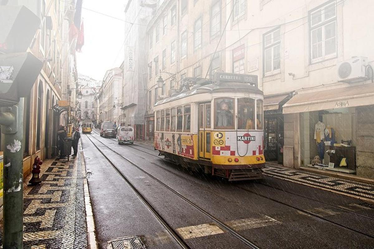 tramvaj, ki se vozi po mestni ulici