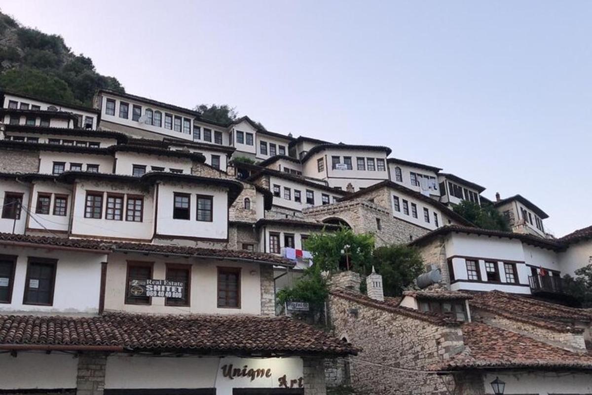 a group of buildings on top of a mountain