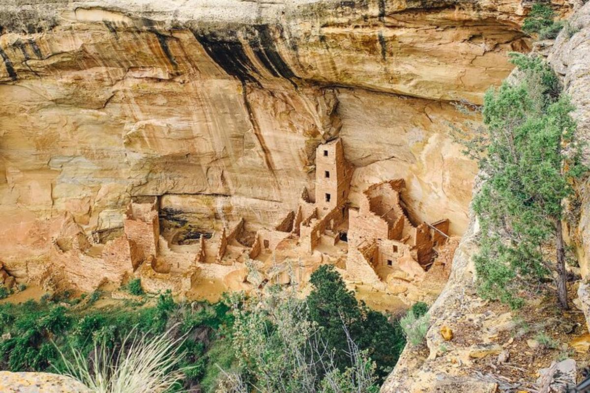 a sand castle on the side of a cliff