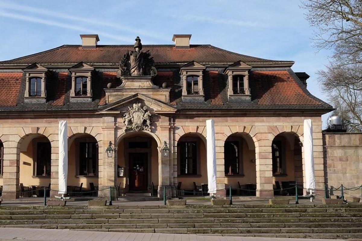 a building with a statue in front of it