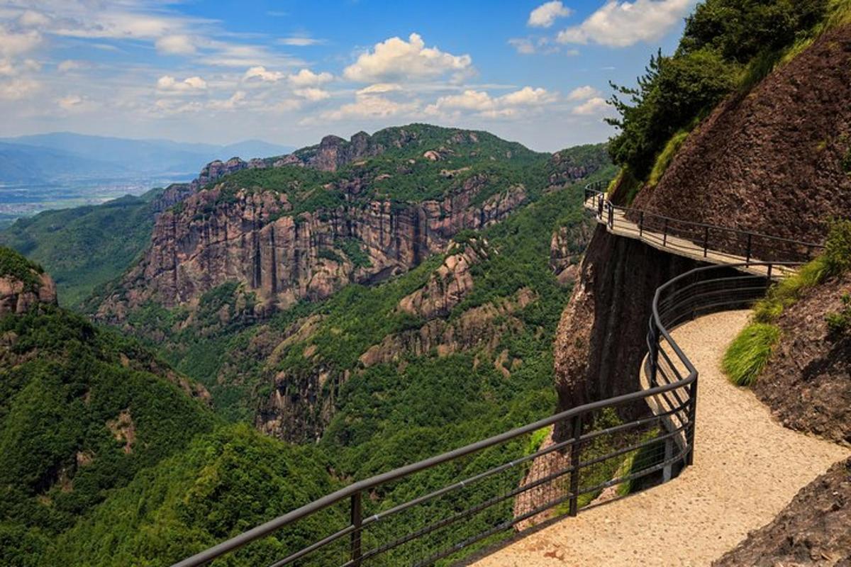 a bridge on the side of a mountain