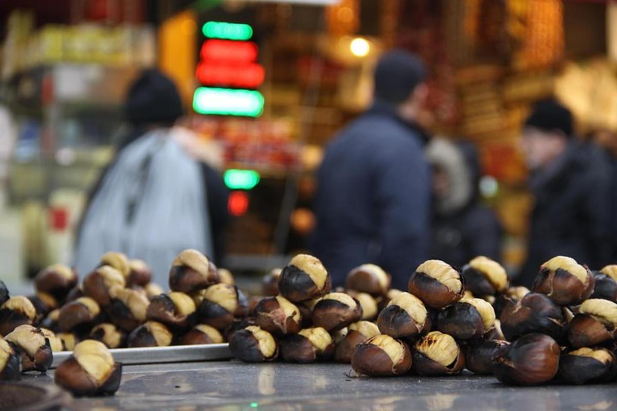 a pile of nuts sitting on top of a table