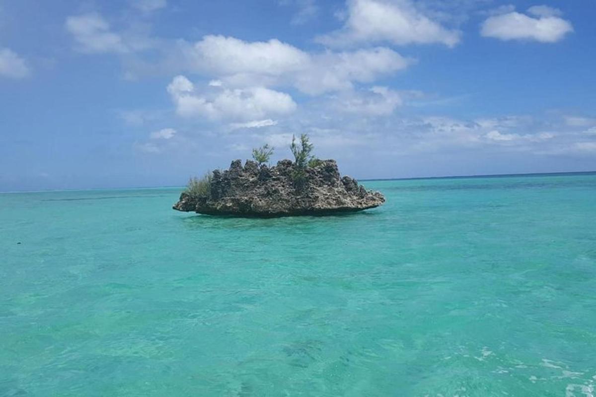 una pequeña isla en medio del océano