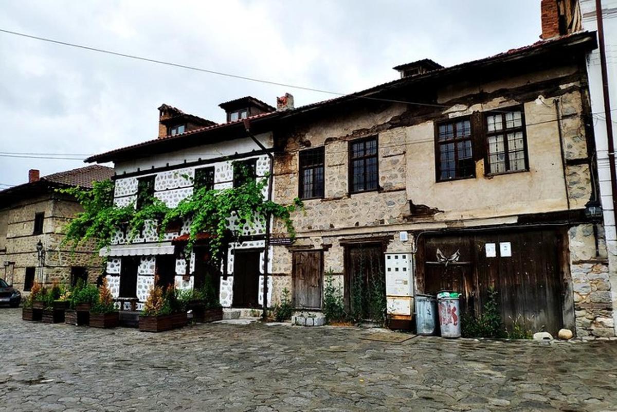 an old stone building with