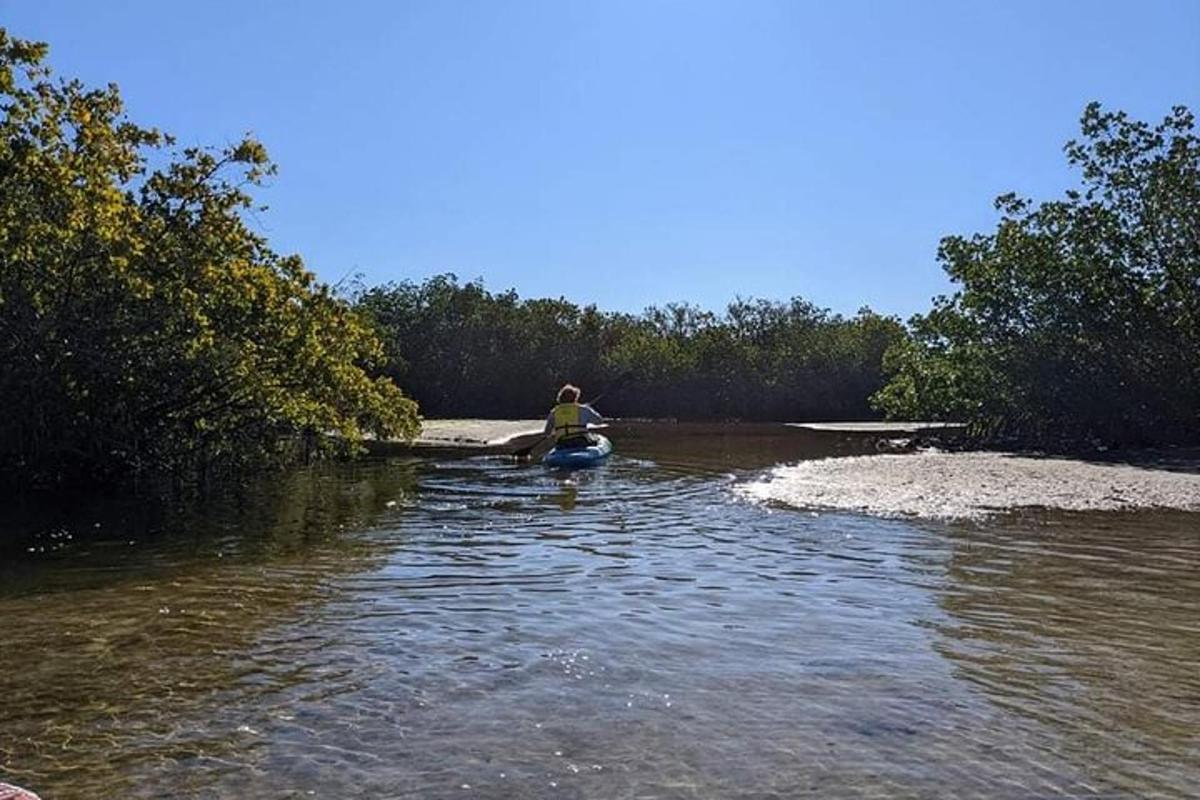 seseorang dalam kayak di sungai