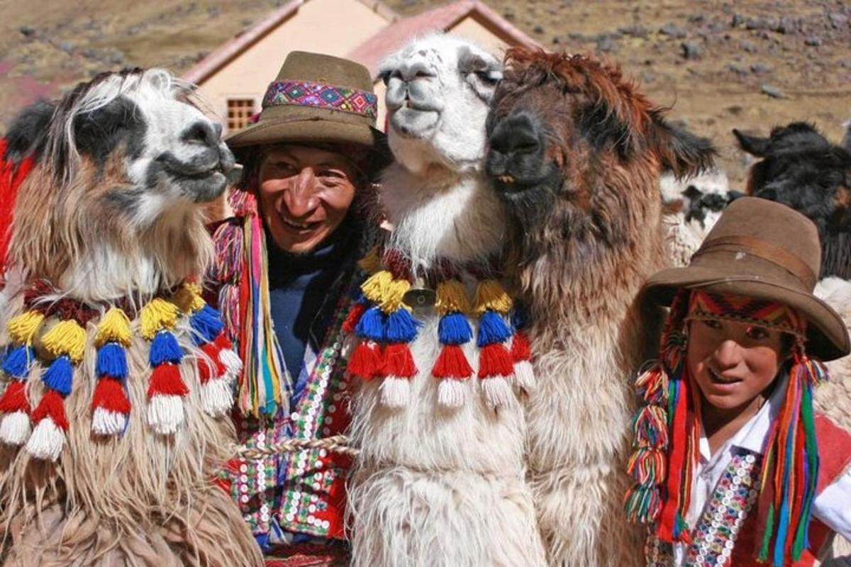 un gruppo di persone vestite con costumi da animali