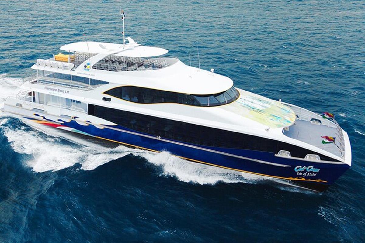 a large yacht in the ocean on the water