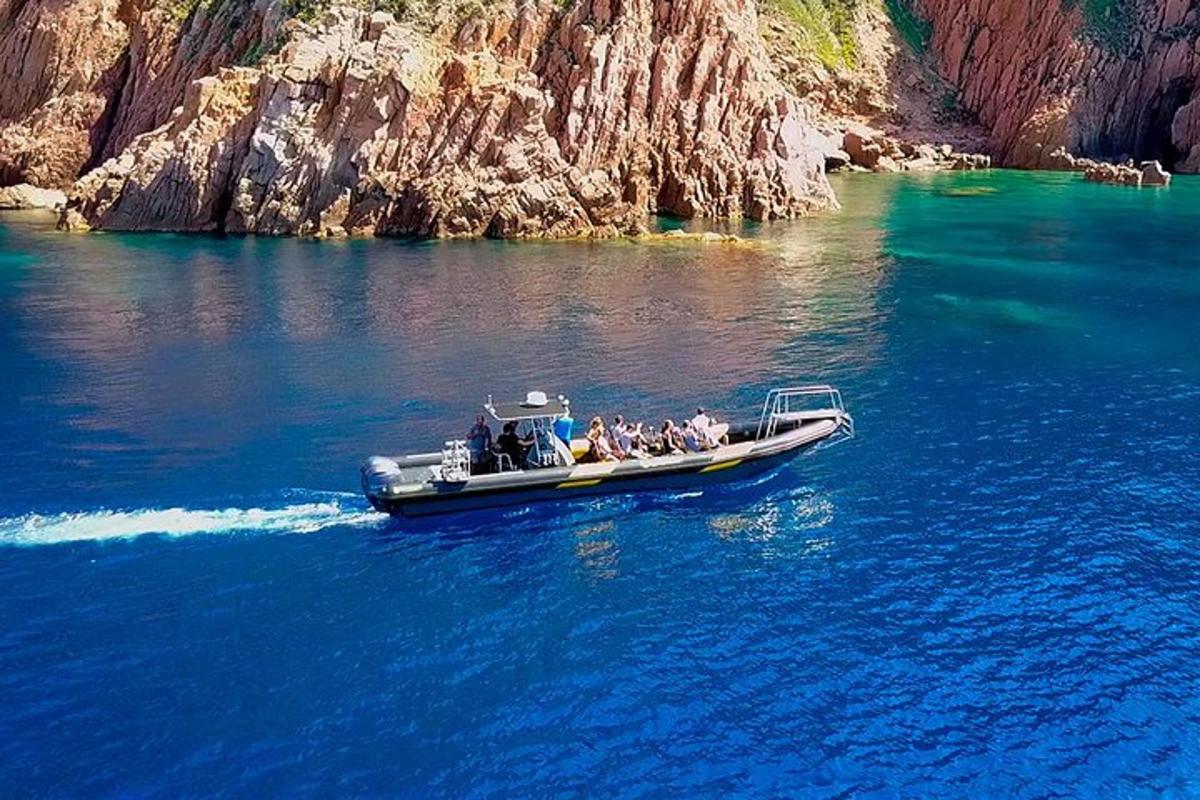 a group of people on a boat in the water