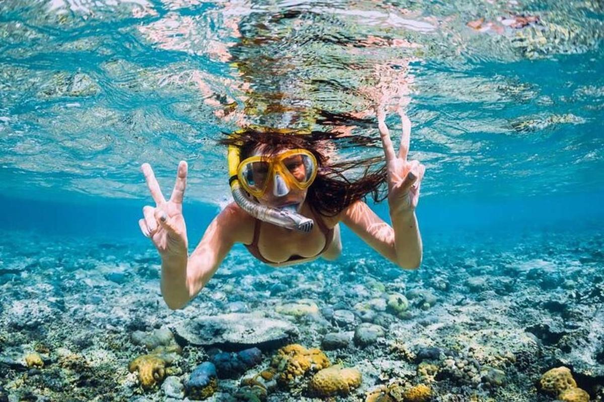 жена у роњењу у води