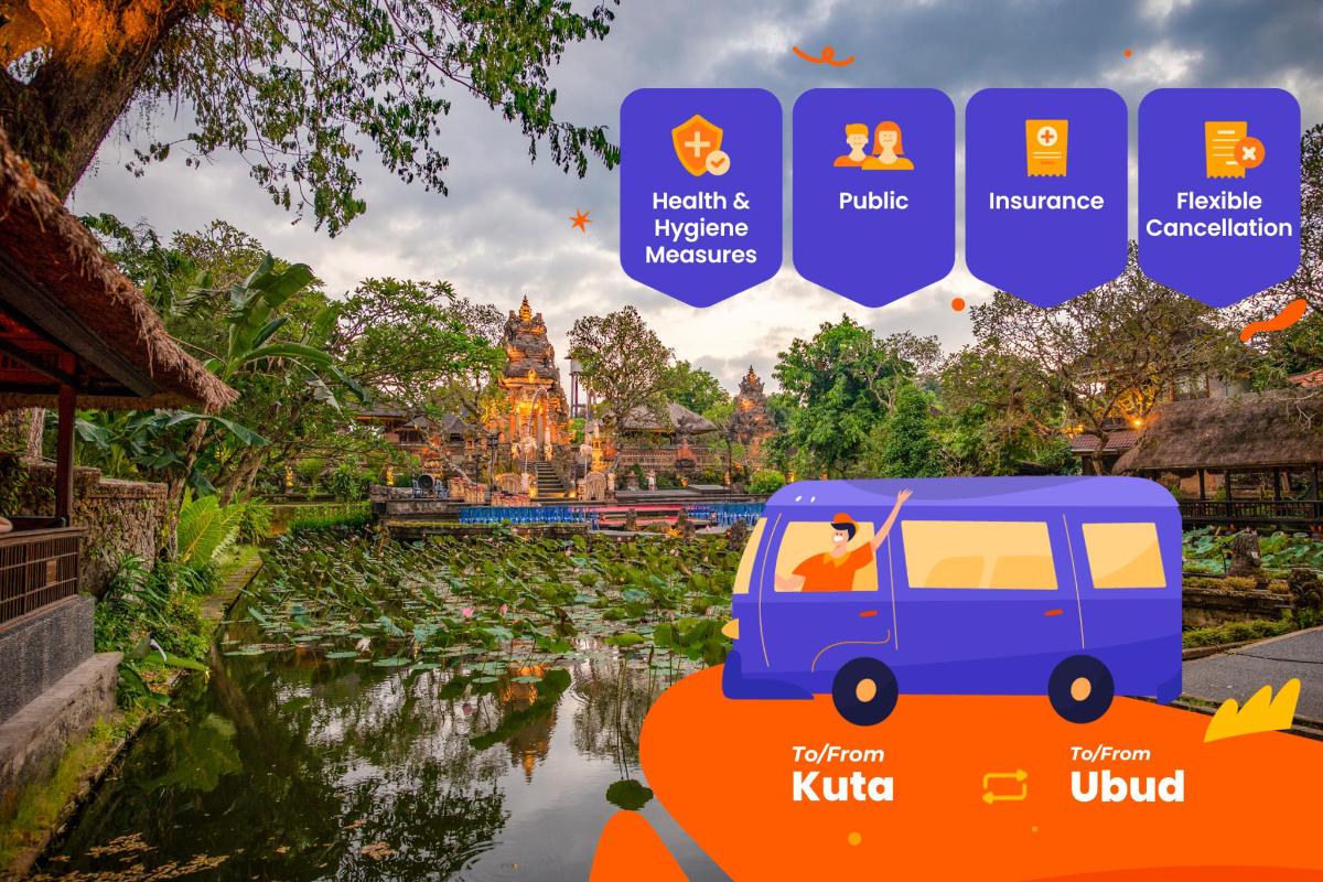 a picture of a van in front of a temple