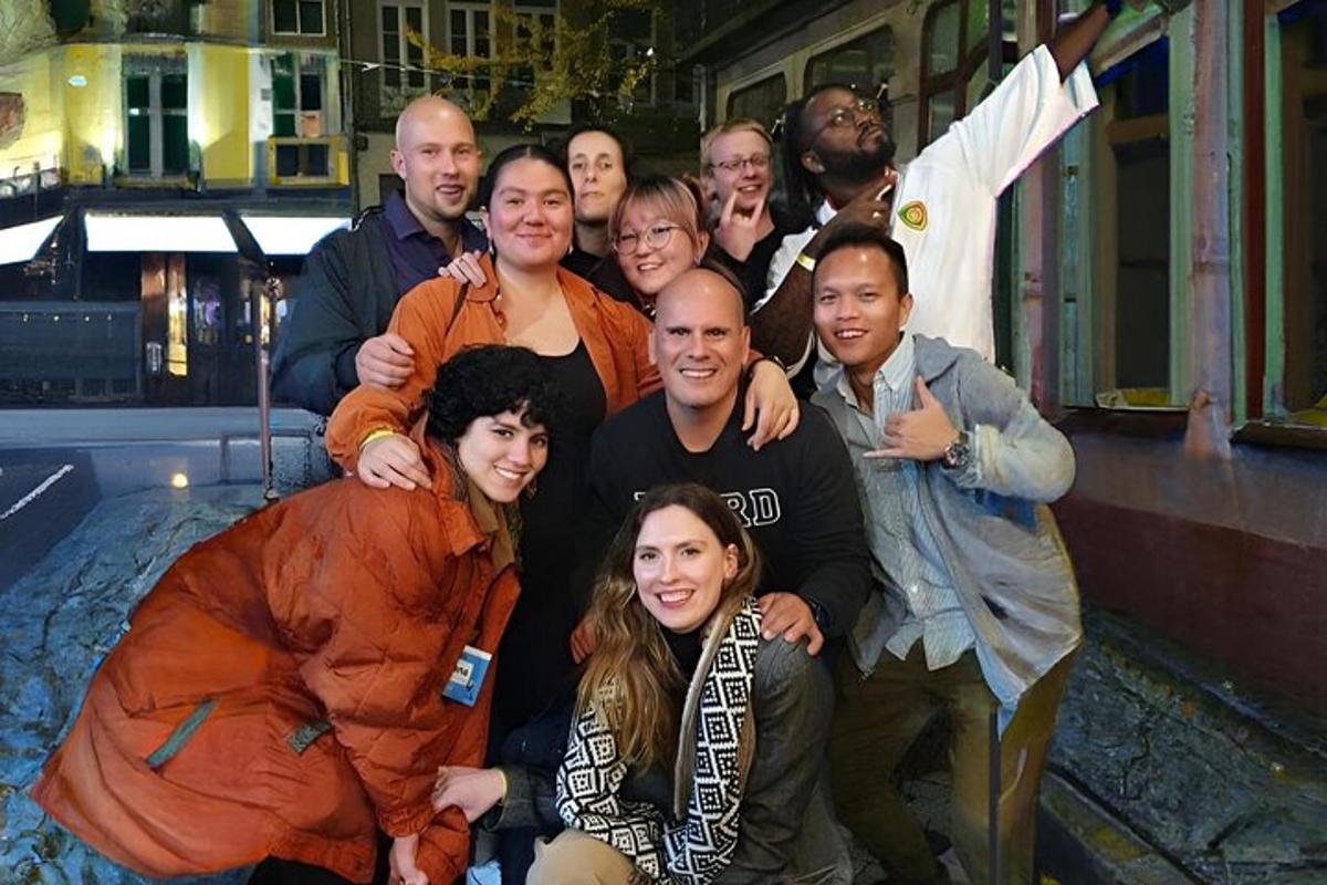 a group of people posing for a picture