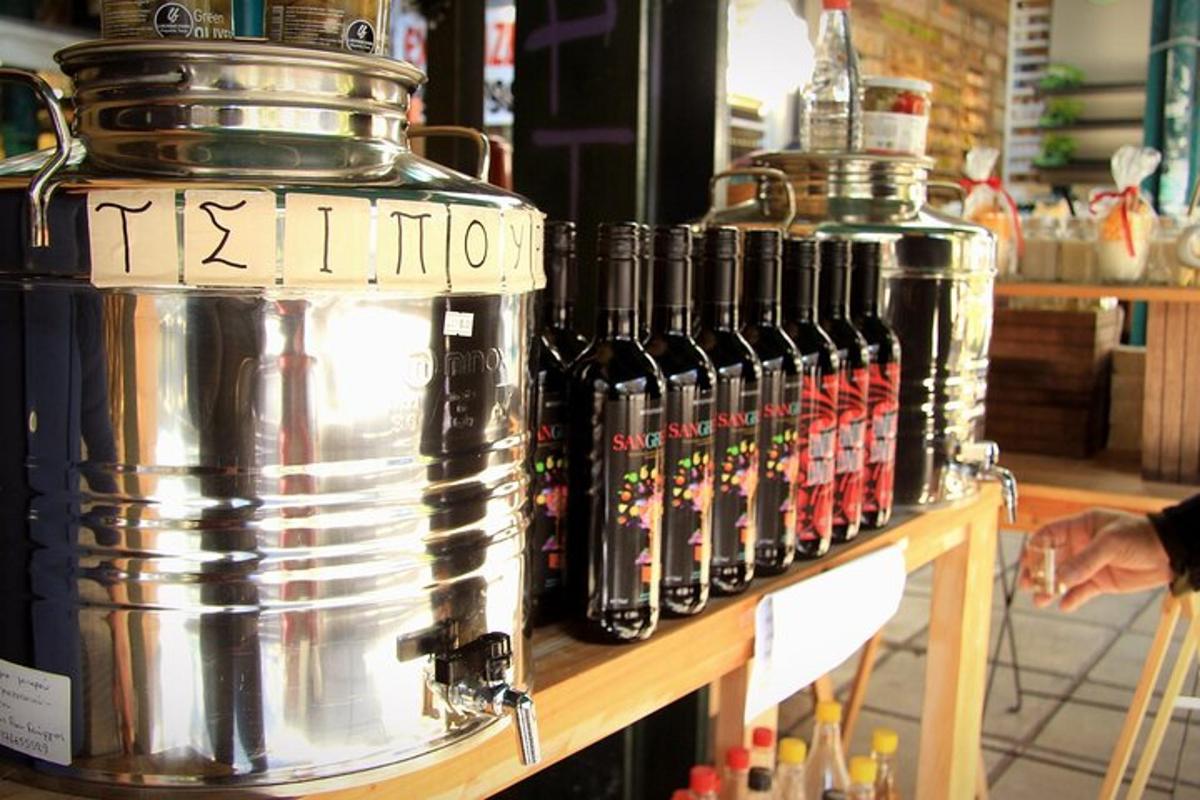 a bunch of bottles of wine on a table