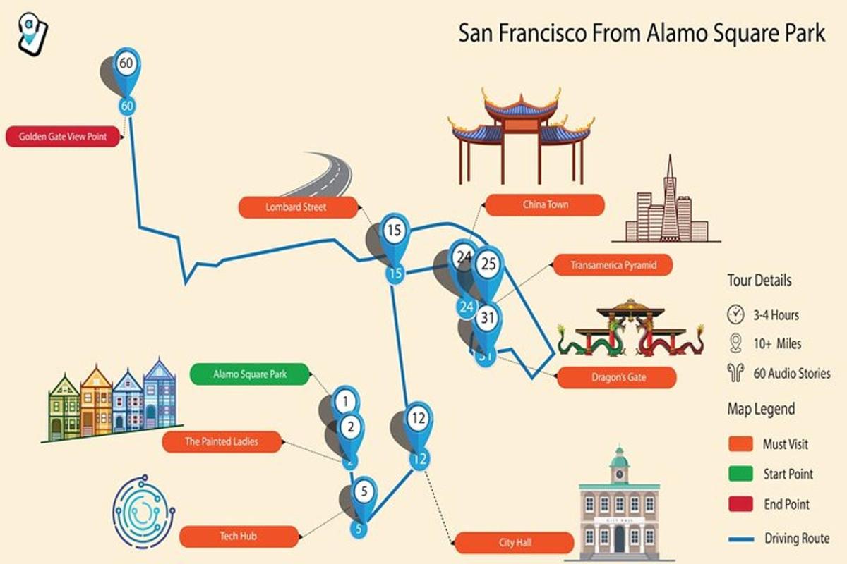 San Francisco térképe az Anime Square Parkból