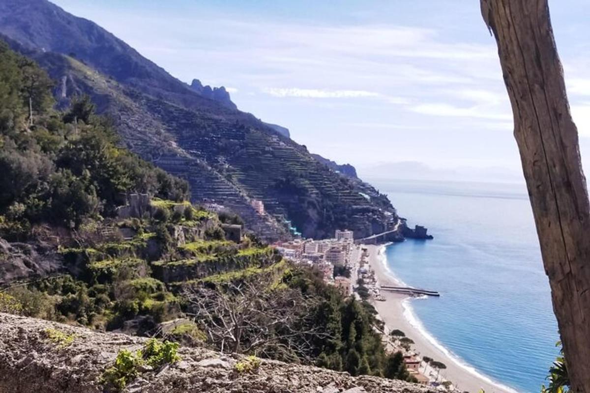 Pohled na amalfské pobřeží z Positana