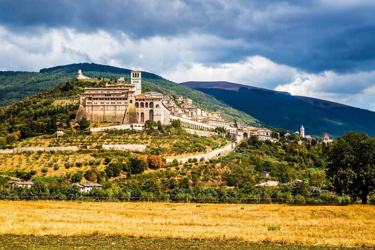 a large building on top of a hill