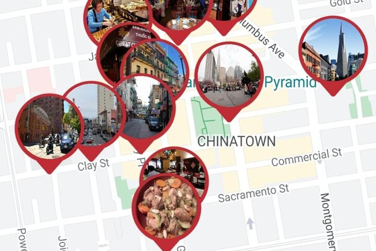 a map of the city of chicago with different landmarks