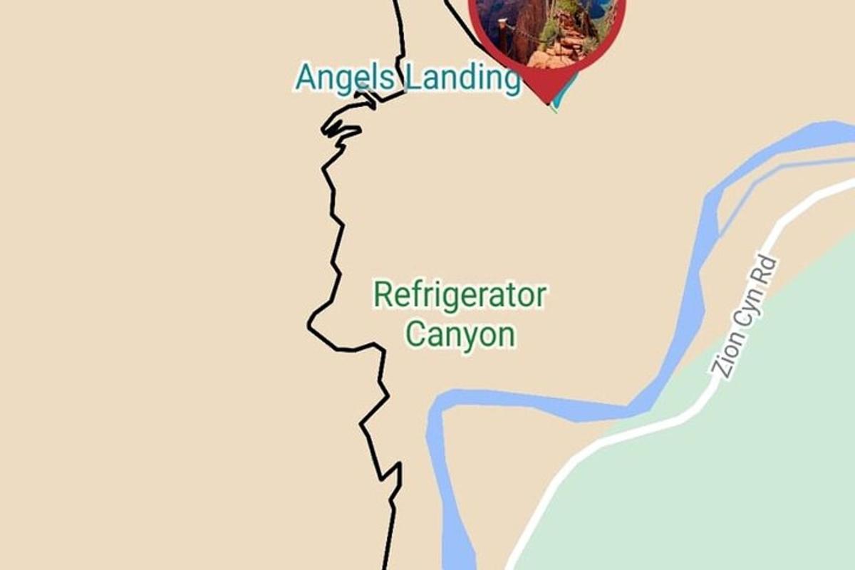 mapa kaňonu Vykupitele