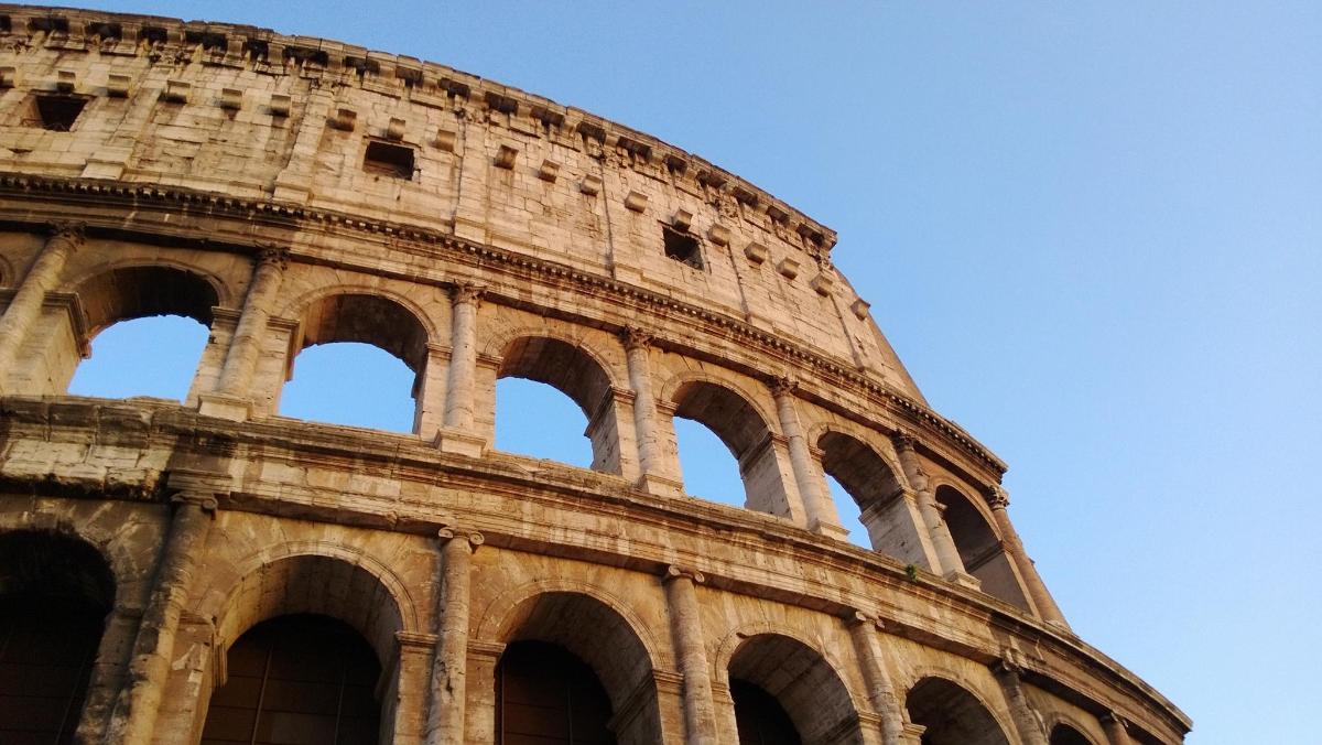 an image of the colosseum building