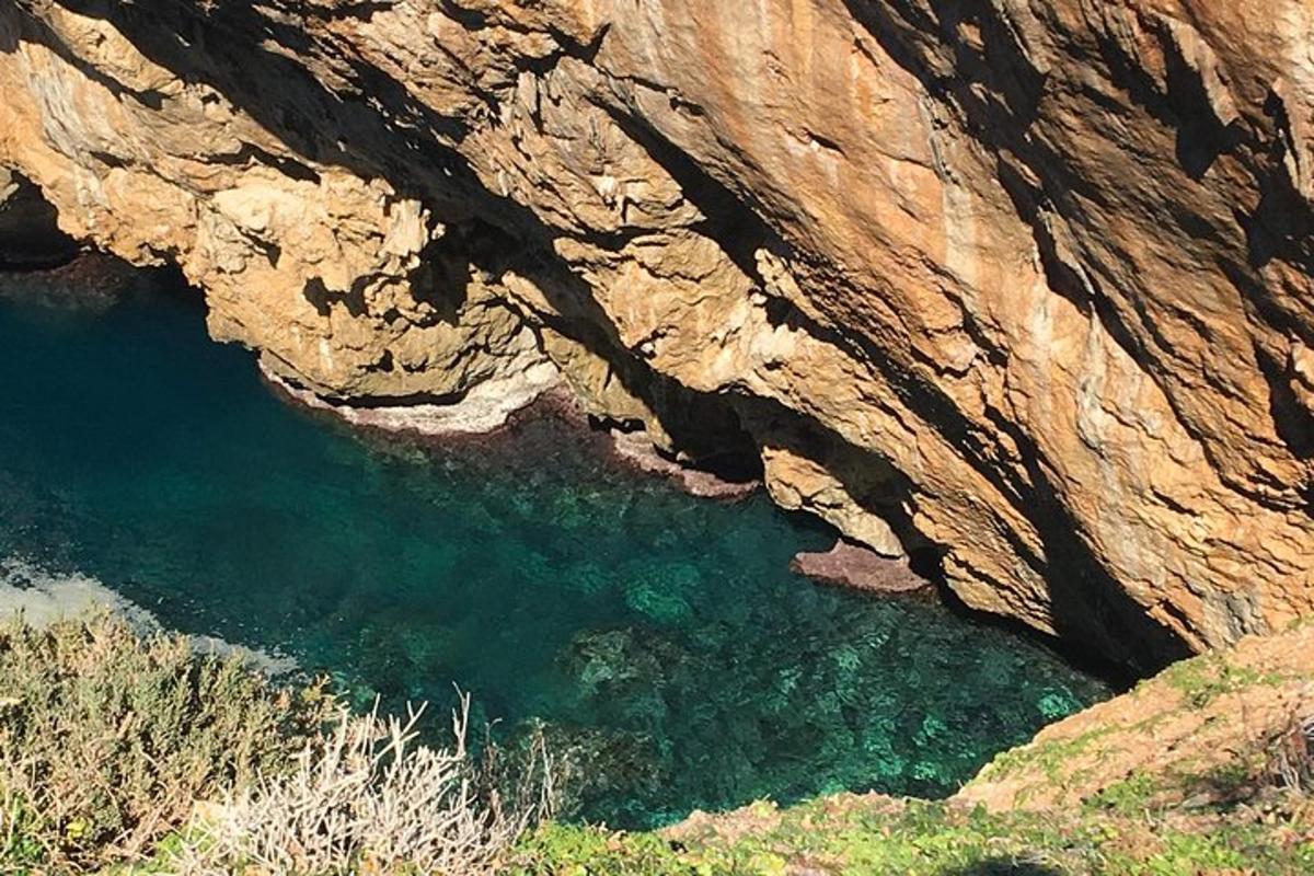 zračni pogled na bazen vode ob gori