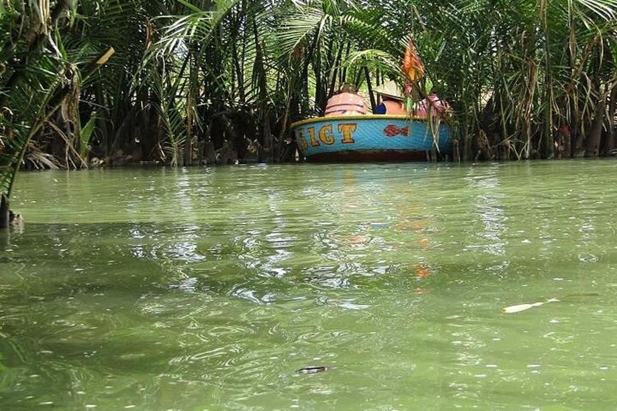 a boat in the middle of a body of water