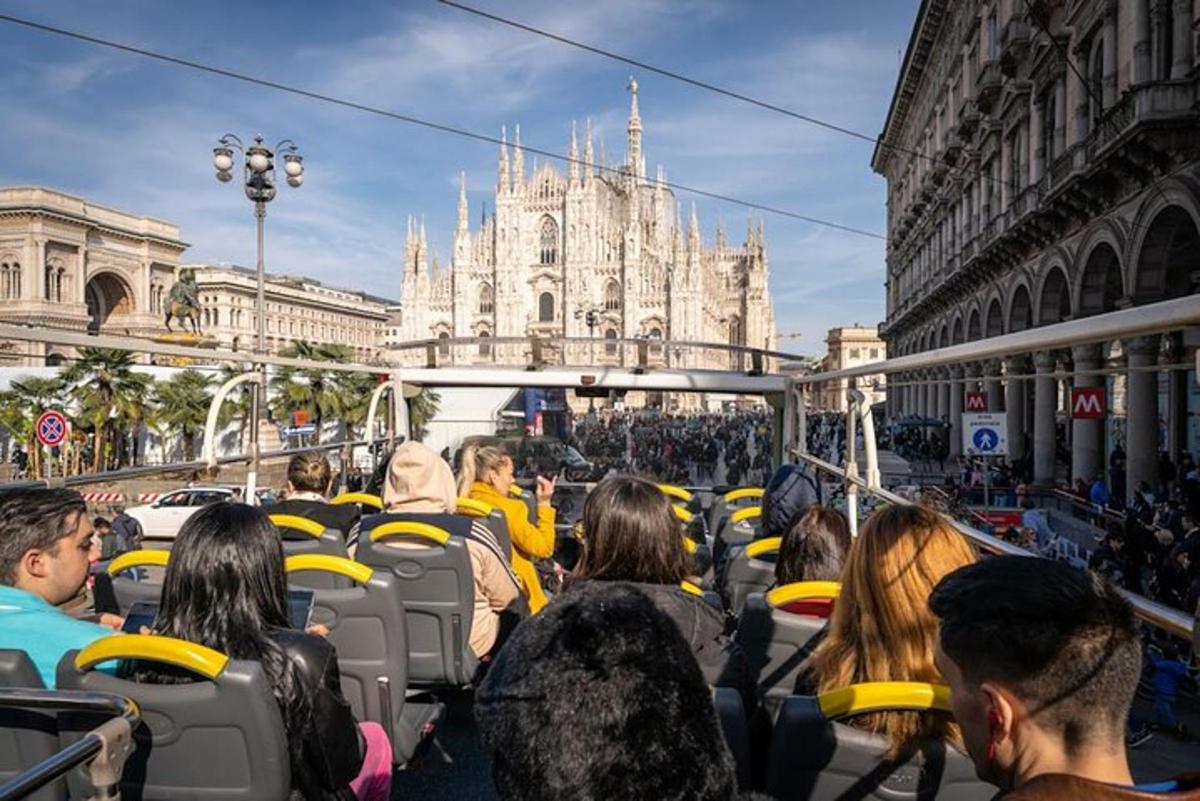 a group of people riding on a bus
