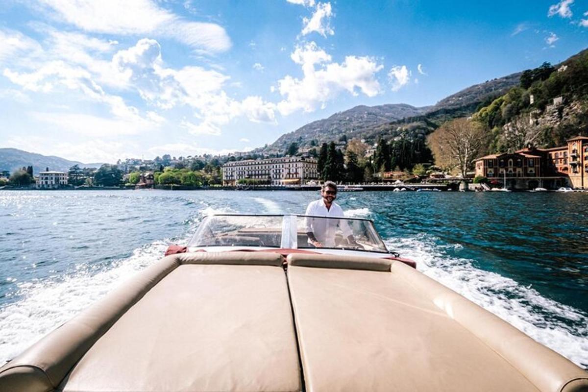 a man on a boat on the water