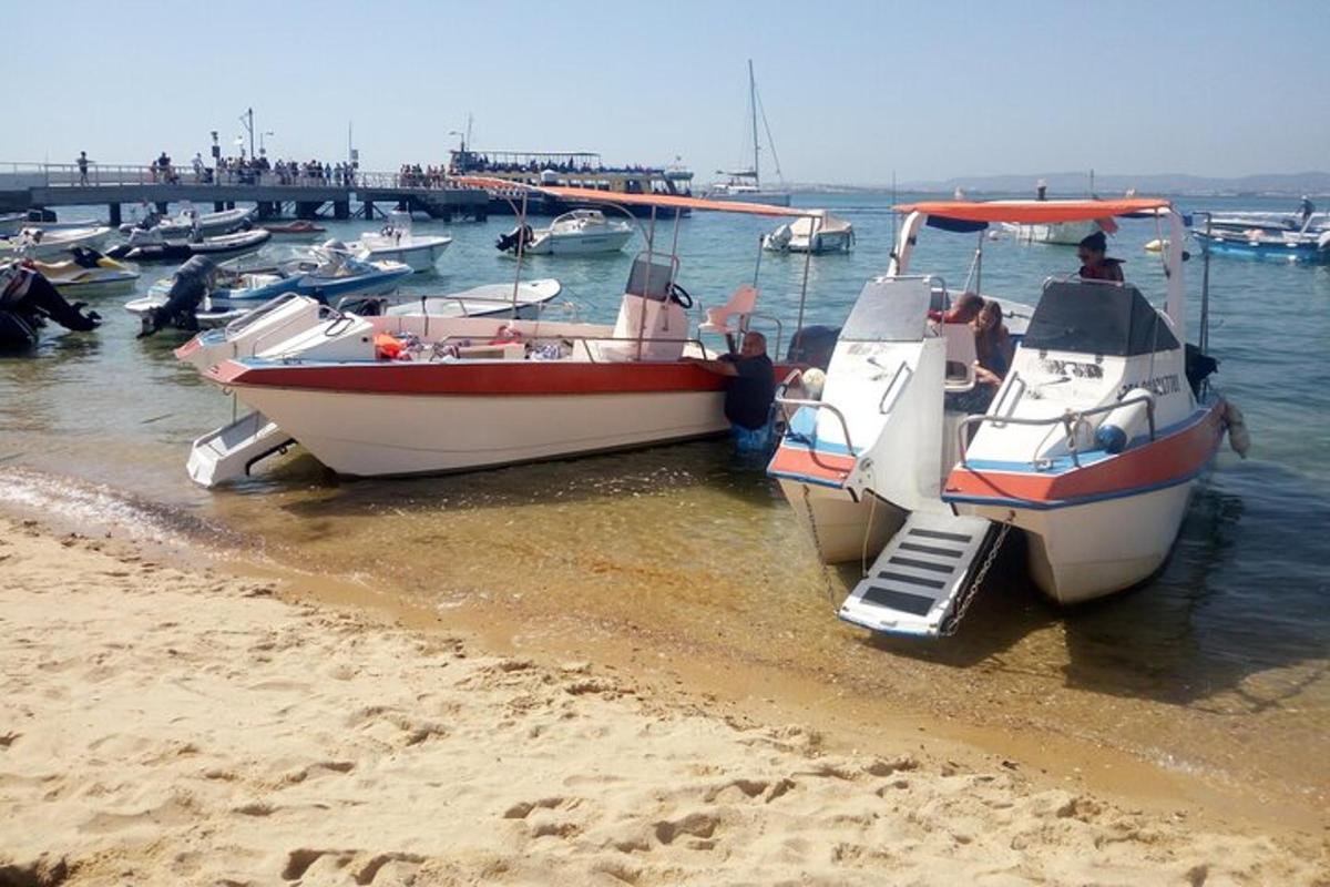 Dos barcos están atracados en la orilla de una playa