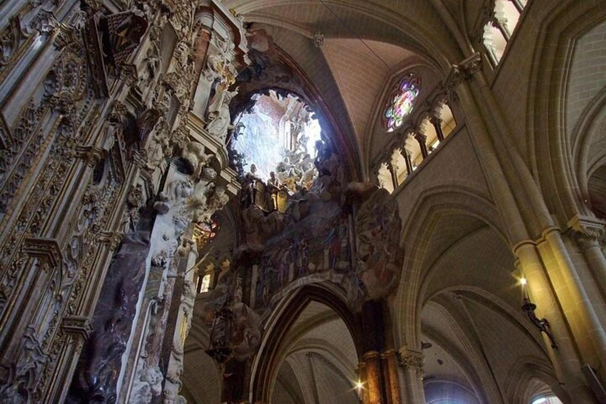 a large church with a ceiling and a window