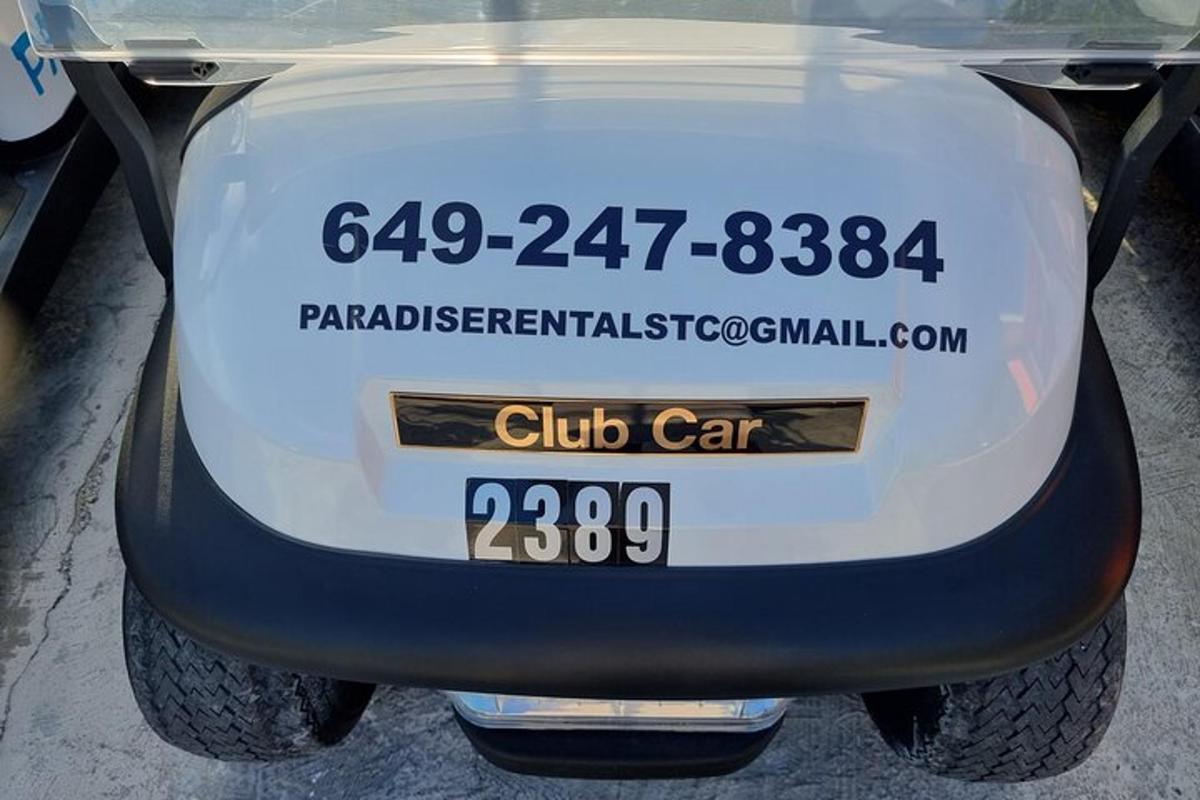a car with a license plate on the back of it