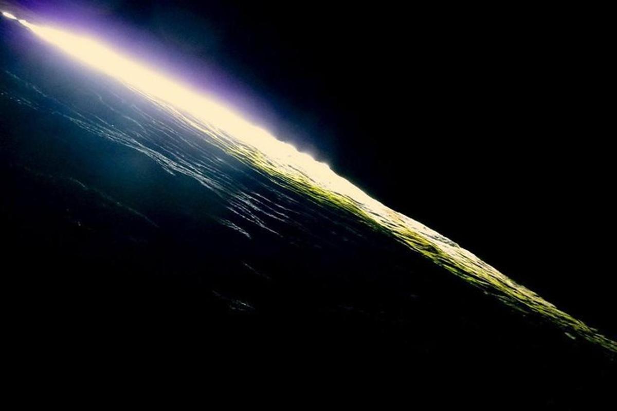 a view of the earth from the space