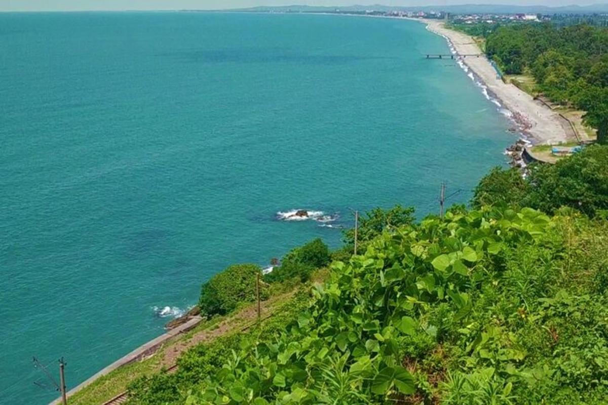 pemandangan udara pantai dan lautan
