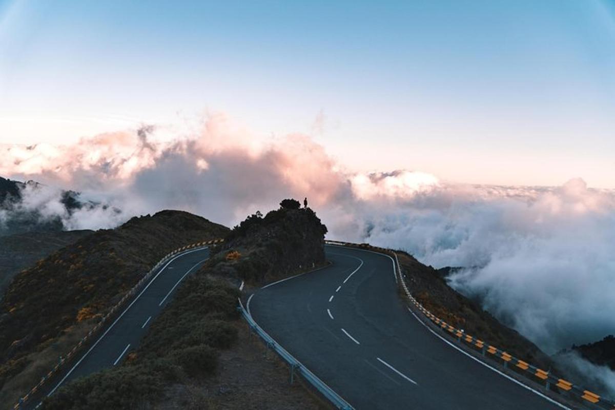 云山顶上的一条路