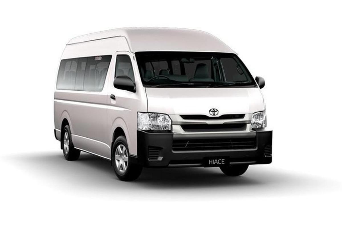 a white van isolated on a white background