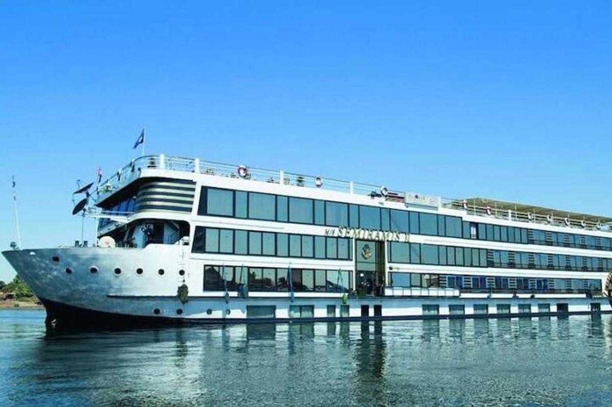 a cruise ship is docked in the water