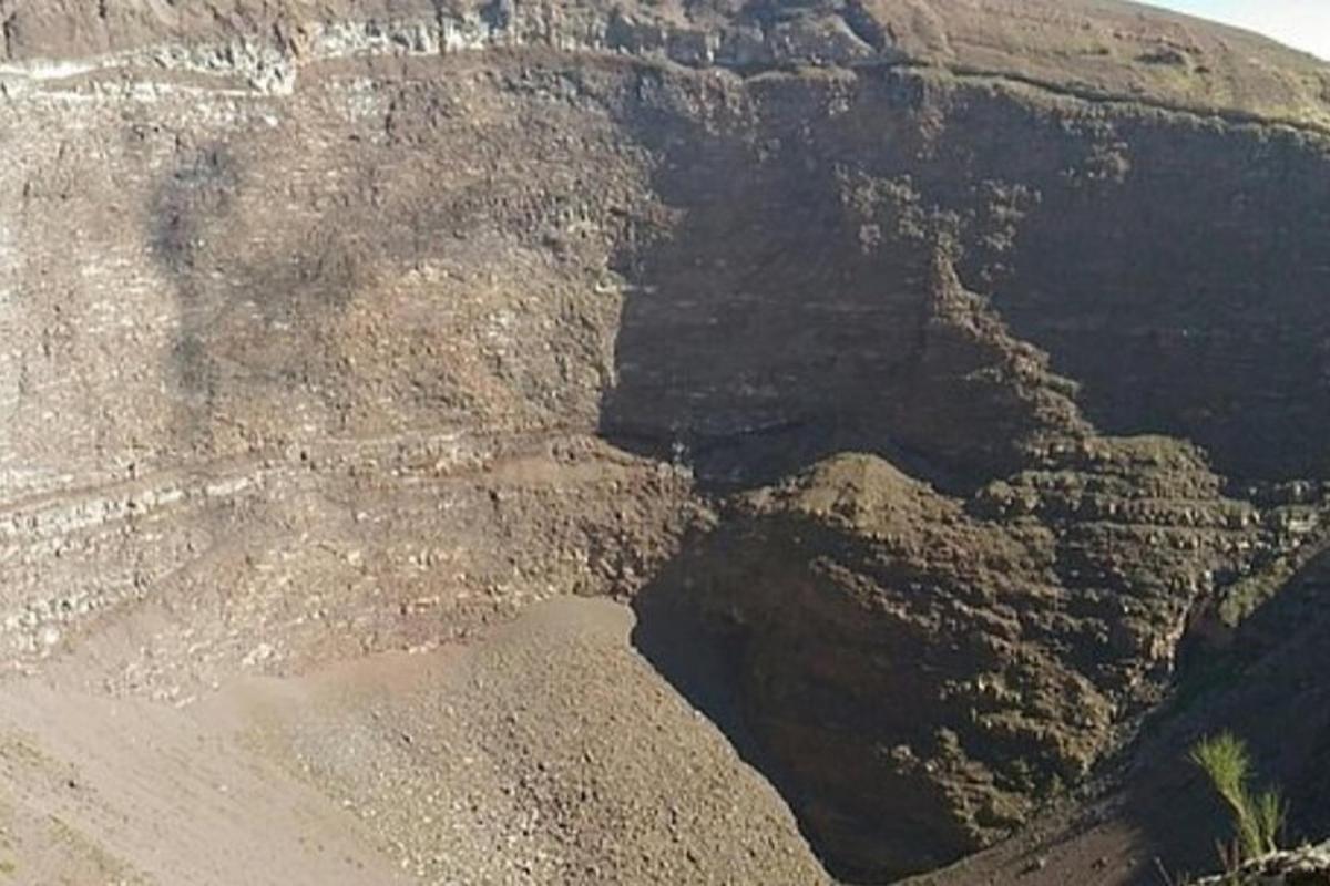 an aerial view of a rocky mountain