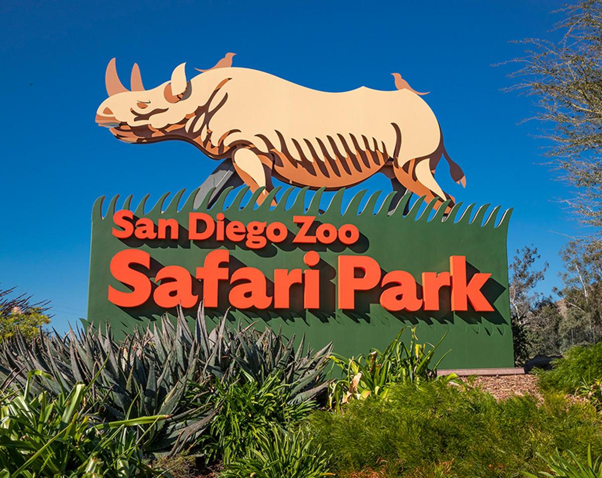 tanda untuk taman safari zoo san diego