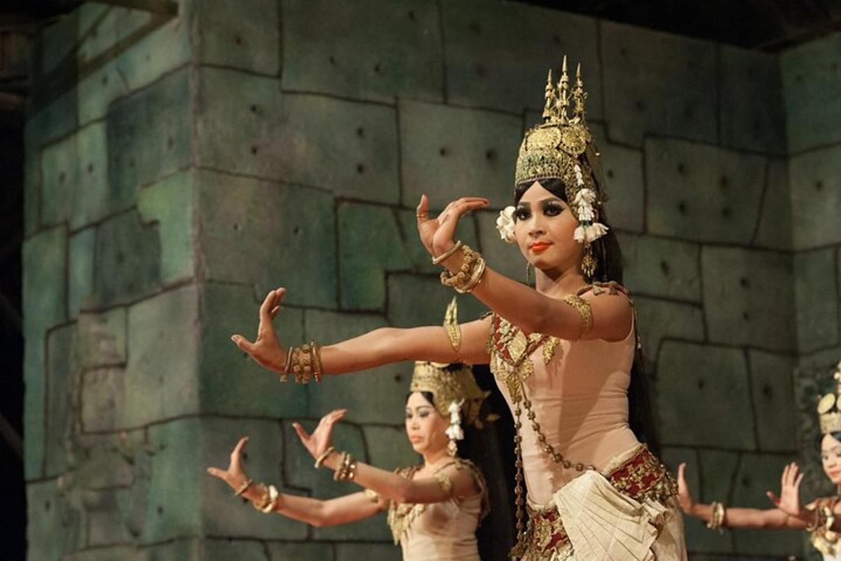 a group of women performing a dance in a performance