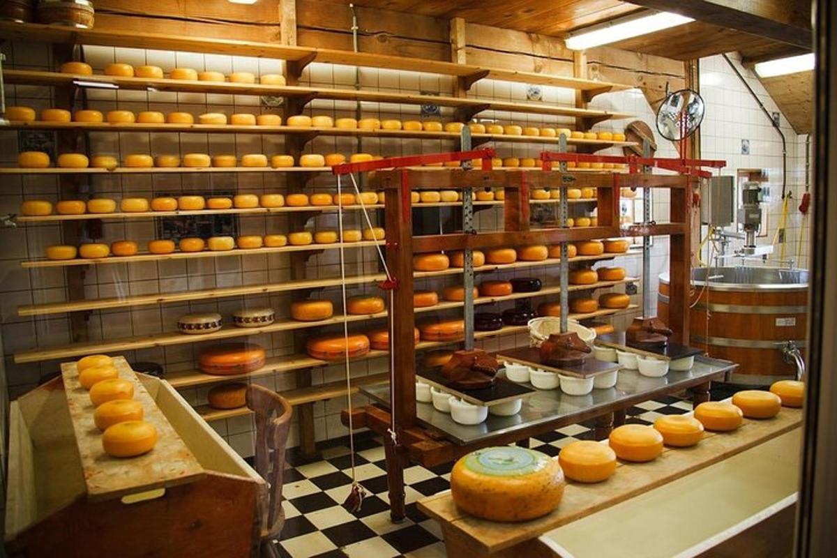 a kitchen with a bunch of donuts on display