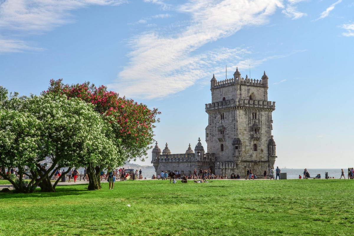 un edifici antic en un camp amb un arbre