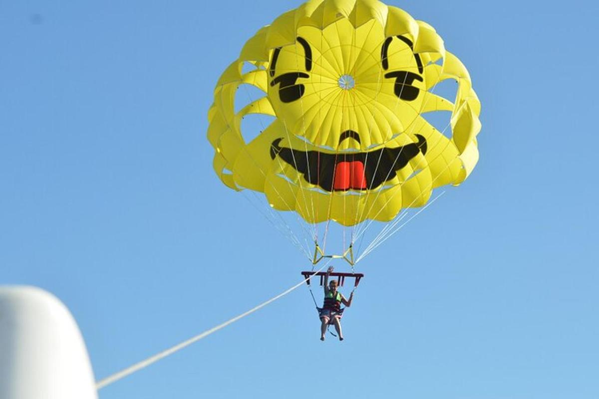 a yellow balloon with a smiley face on it