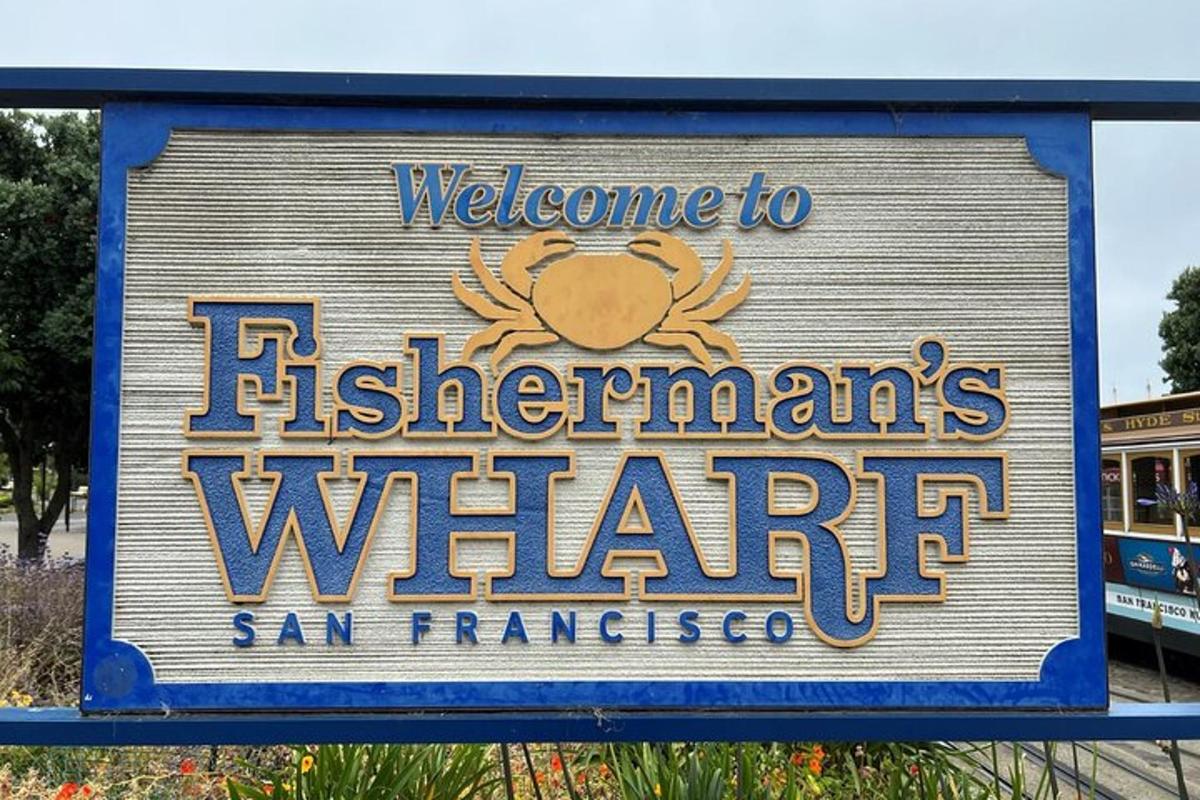 egy San Francisco-i tábla, egy tengeri étterem táblája